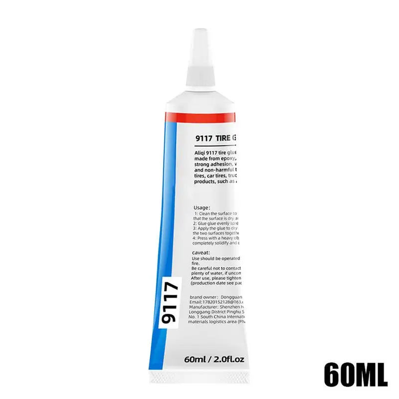 60ml Tire Repair Black Glue Liquid Strong Rubber Car Instant Strong Wear-resistant Non-corrosive Adhesive Instant Bond Repair