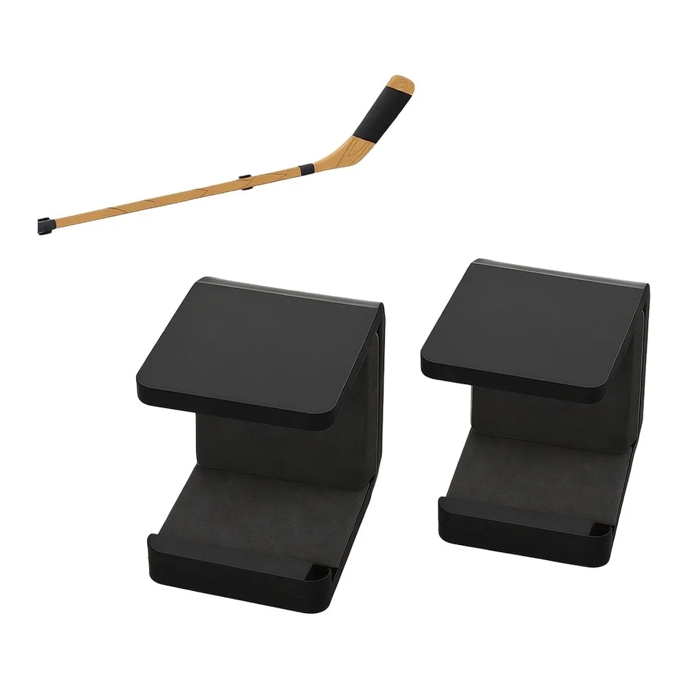 For Goalie Rods Goalie Holder Wall Mount Rack For Wall Display Black clear Simple Installation Organizer Protective EVA Padding