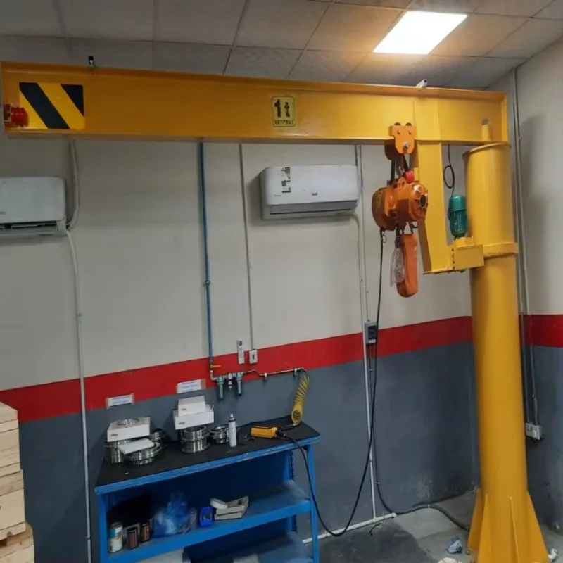 Customized Professional Electric Mini Jib Crane 1 Ton 500kg Seven Crane 360 Rotation 3 Phase 380V With Gear Bearing Motor Remote