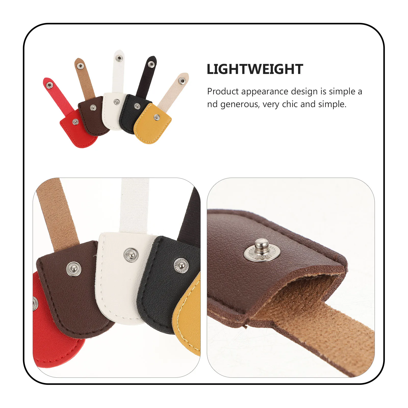 

5Pcs Premium Material Nail Nipper Cover Chic Simple Appearance Cuticle Nippers Protectors Manicure Cuticle Scissor Covers