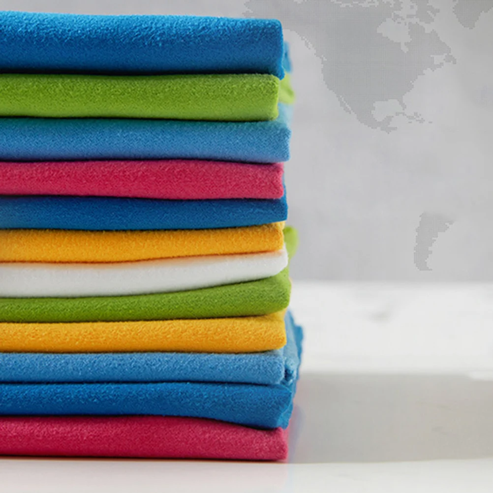 

2pcs Cleaning Cloth Microfiber Dish Towels High Water Absorption Non-Scratch Kitchen Window Furniture Car Duster Towels For Home
