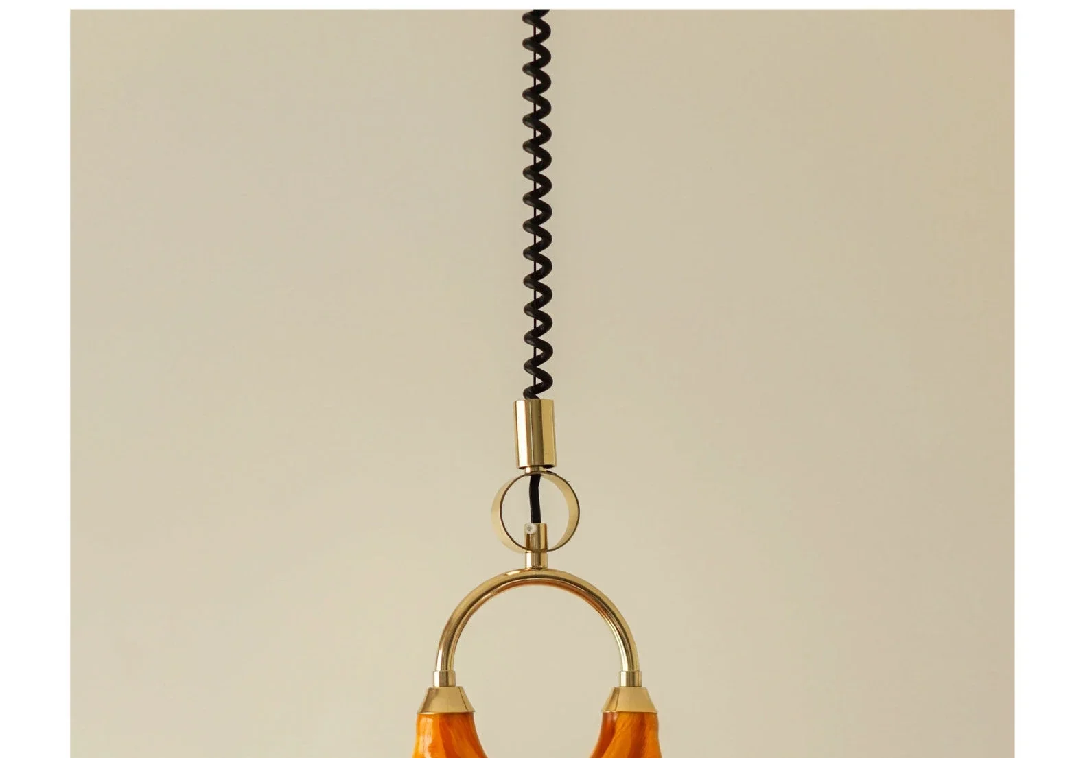 Vintage Swirl Pendelleuchte Nordic Horn LED-Licht einzigartige Designer orange Lampe für Esszimmer Hotel Schlafzimmer Küche Bar Lichter – Detail 6