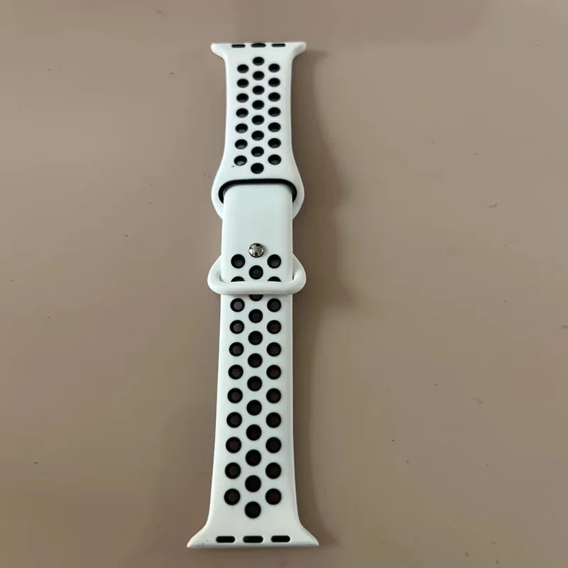 

Sport Silicone Strap For Apple Watch Band 46mm 45mm 44mm Ultra 2 49mm 38 40mm 41mm 42mm Bracelet iWatch Series 10 8 7 6 4 5 9 SE