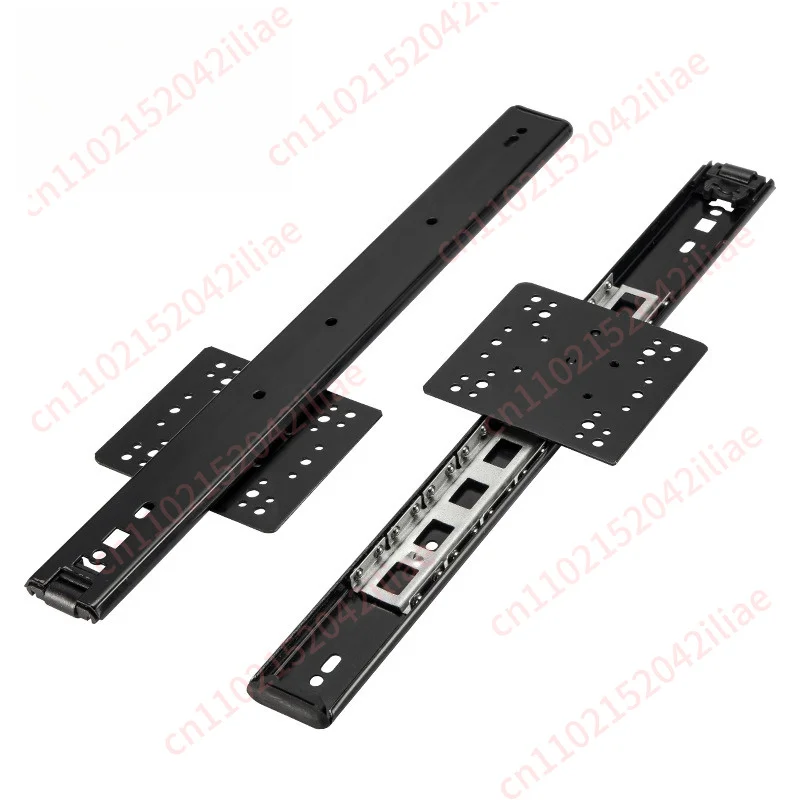 Invisible folding swing door, wardrobe door, cabinet side insert door guide rail hardware