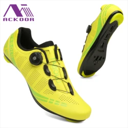 Men Cycling Shoes Professional Road SPD Sneakers Bike Flat Racing for Men Breathable Road Biking Footwear Antiskid