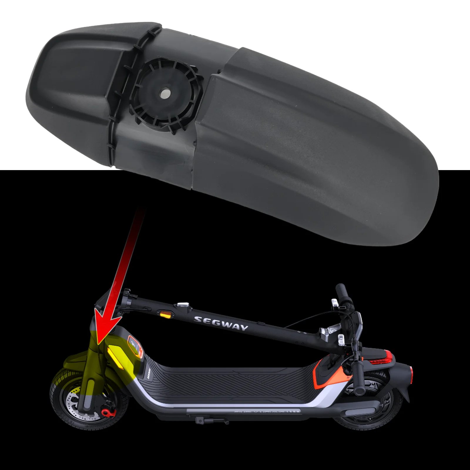 Original Front Fender for Segway Ninebot KickScooter P65 Electric Scooter Waterproof  Protective Case Plastic Parts