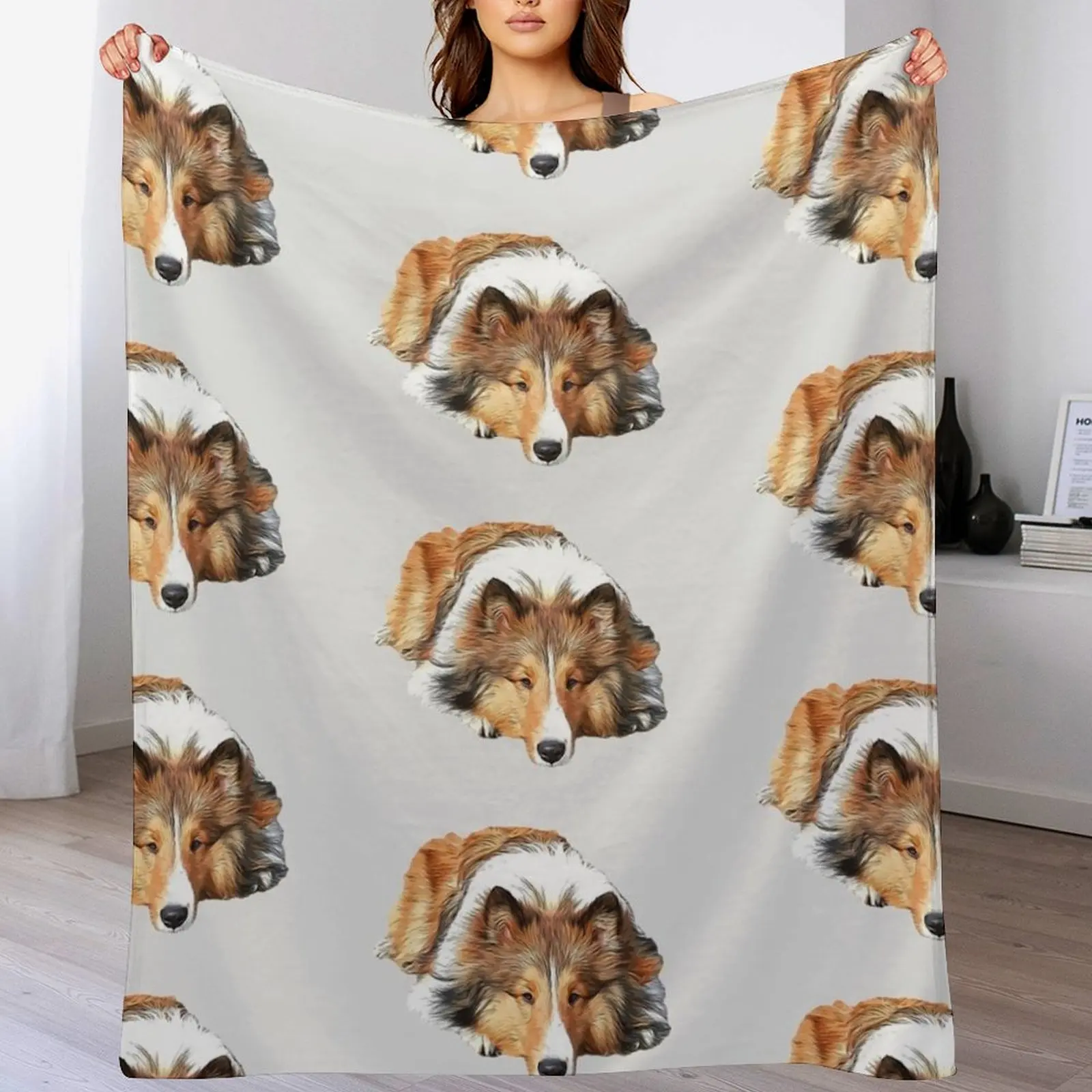 Rough Collie Throw Blanket Designers for sofa blankets and throws Sofa Quilt Blankets