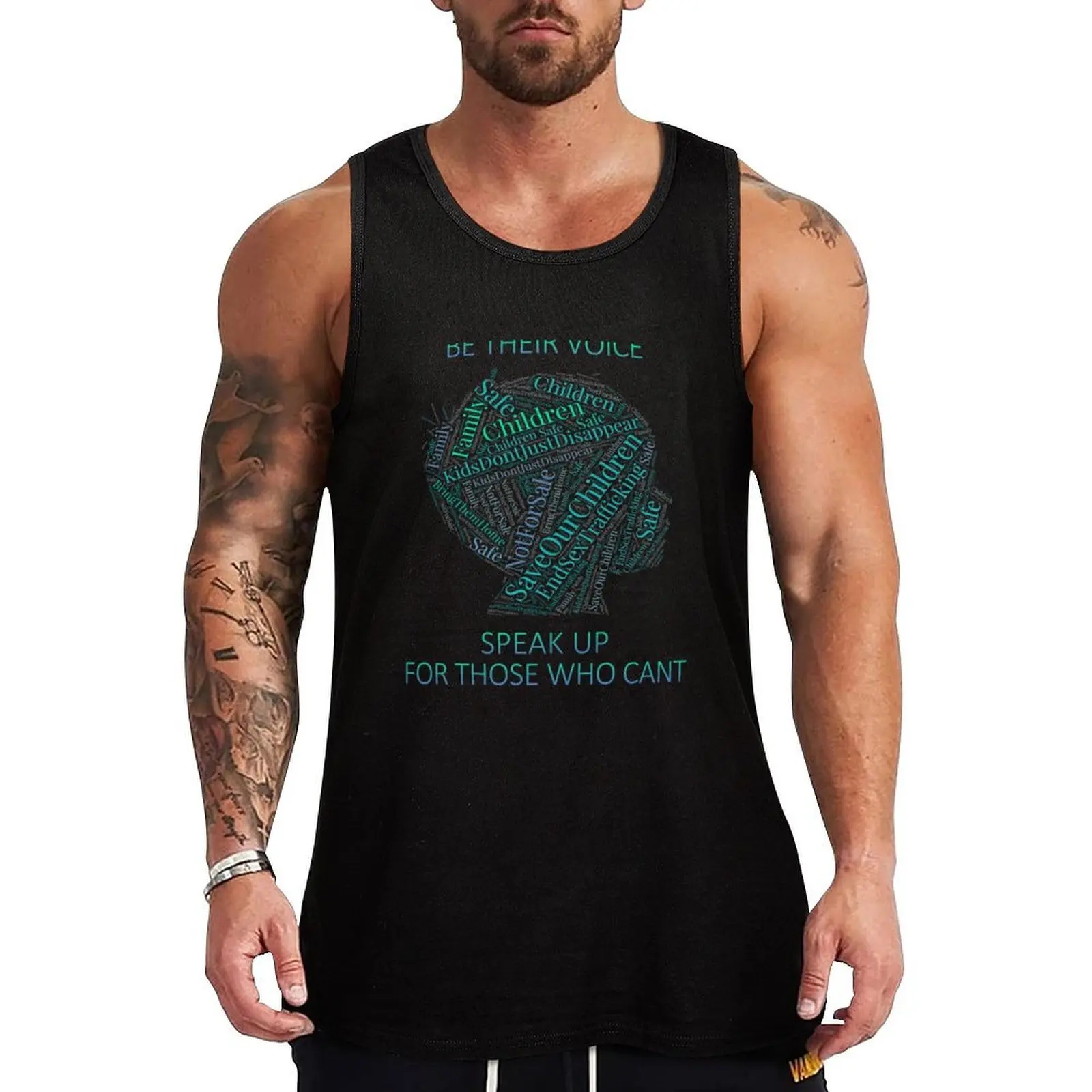 End Human Trafficking, Save Our Children Tank Top Active Tank Top Lightweight Workout Gym Sleeveless