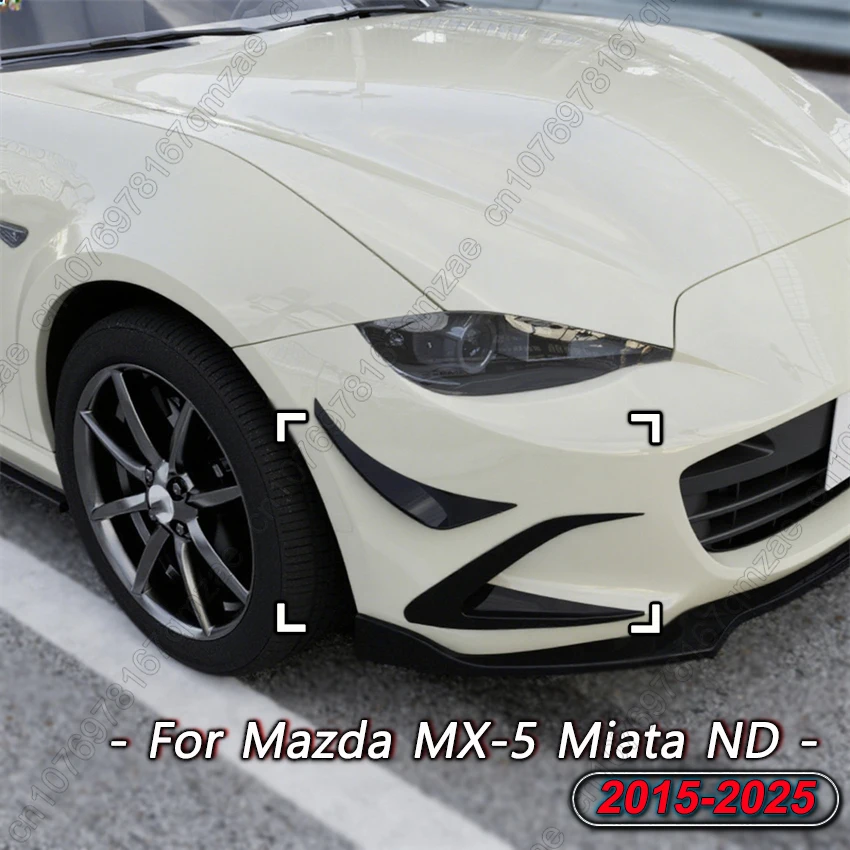 

Для Mazda MX-5 Miata ND 2015-2025 передний ветровой нож, спойлер, крыло, нож, спойлер, противотуманный фонарь, впускная рама, решетка, модификация, комплект кузова