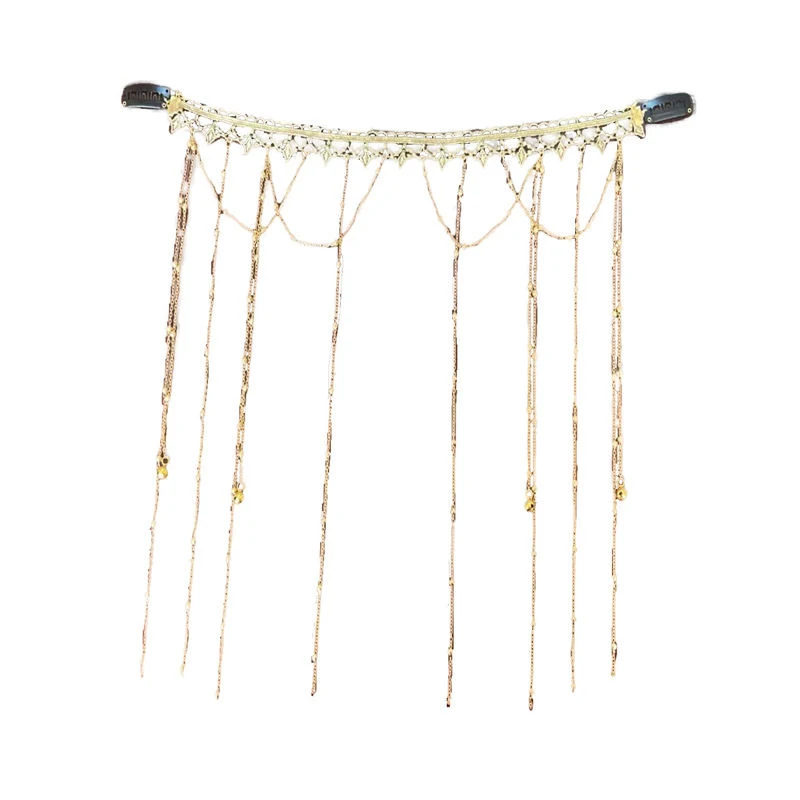 Women Multi Layered Tassel Veil Masquerade Masks Festival Rave Sequins Face Chain Veil Retro Dance Costume Cosplay Prom Jewelry