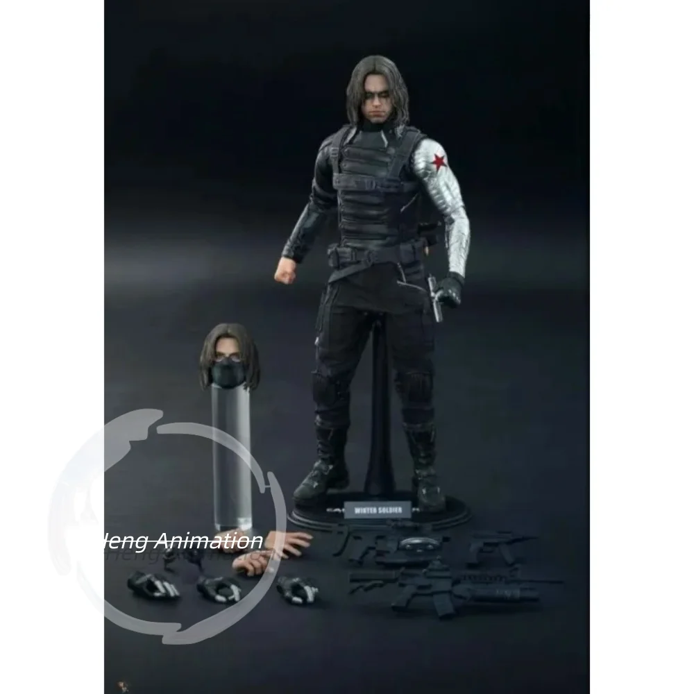 Auf Lager Original Echte HotToys HT MMS241 Winter Soldier 1/6 Authentische Sammlung Filmfiguren Porträtmodell Spielzeug Geschenke