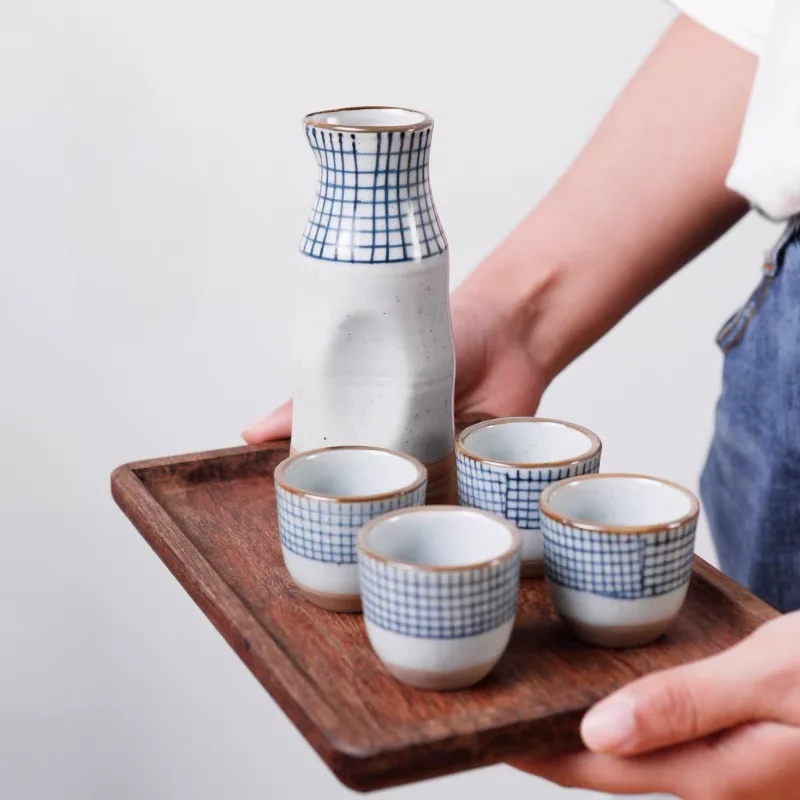 Ceramic Cup Japanese Style Sake Wine Glass Home Creative Coffee Cups Traditional Retro Small Teacup Hand Painted Ceramic Cup