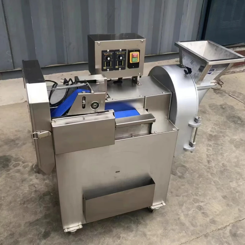 

Commercial stainless steel automatic fruit and vegetable shredding and slicing machine