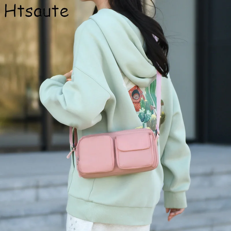 

Casual Oxford Women Men Bag Flaps Underarm Bags Long Strapes Single Shoulder Large Capacity Tote Bag Mini Handbag Crossbody