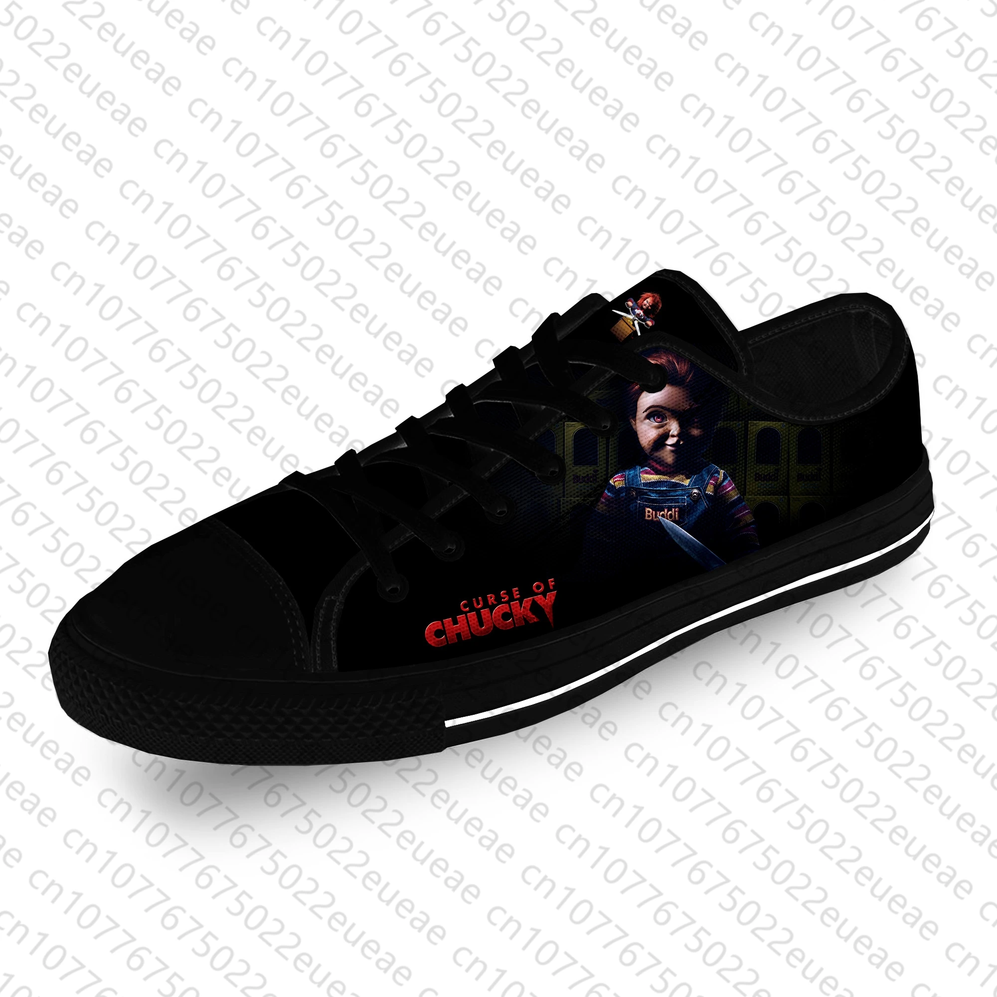 Zapatos bajos de lona con estampado 3D para hombre y mujer, zapatillas deportivas ligeras y transpirables, de película Horror, Chucky