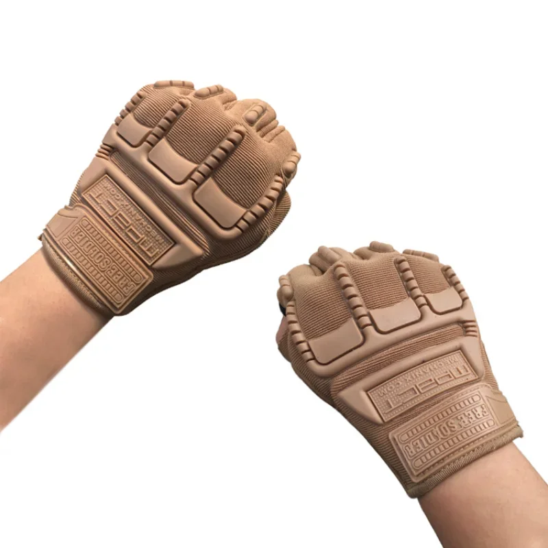 Guantes de medio dedo con remaches de silicona suave para hombres, guantes de fitness para montar al aire libre, entrenamiento de fitness, guantes tácticos