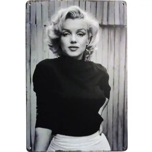 Marilyn Monroe Retro Pinup Girl Metal Sign Vintage 50s Poster Tin Sign 12x8