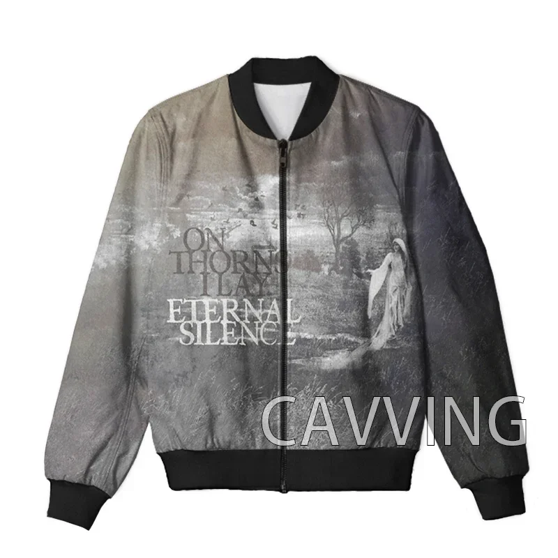 CAVVING 3D Printed  ON THORNS I LAY Rock   Zipper Bomber Jackets Men Overcoat Mens Coat Zip Up Jackets for Women/Men