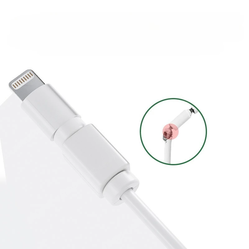 واقي كابل بيانات آيفون - مناسب لهاتف آيفون 15/14/13 برو ماكس مقاوم للاهتراء |   غطاء حماية متين