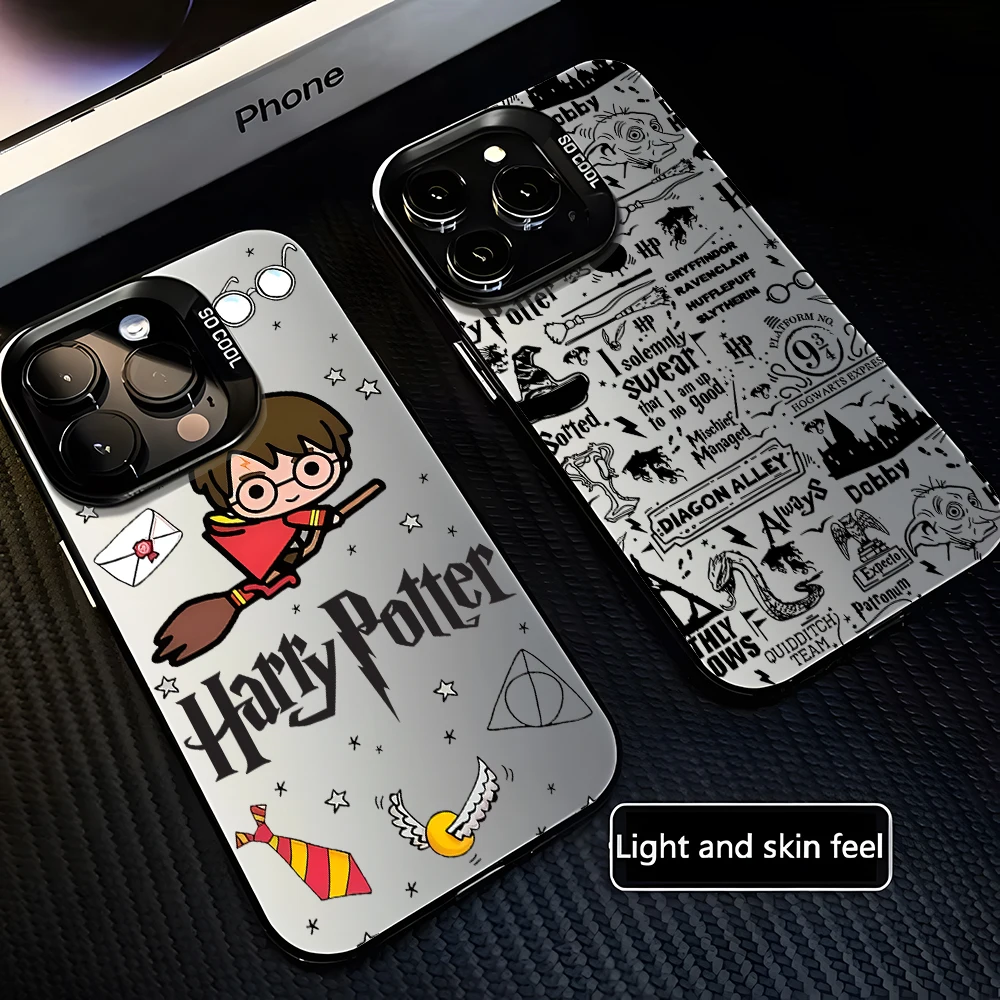 Cool PotterS Wand HarrieS Logo Phone Case For iPhone 16 15 14 13 12 11 Pro Max X XR 8 7 Plus Candy Matte Shockproof Back Cover