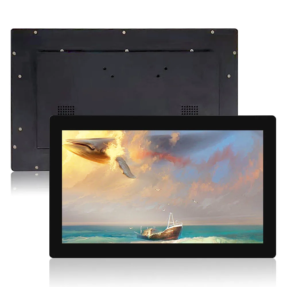 

Заводская цена ZJZ 15. 6-дюймовый монитор на складе, передняя панель, водонепроницаемый Hd Tft Ips, промышленный ЖК-монитор с емкостным сенсорным экраном