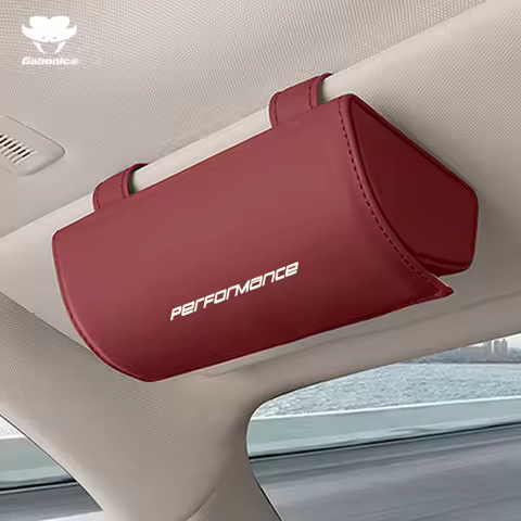 Performance Car Glasses Case Eye Sunglasses Storage Box Holder For Volkswagen Tiguan MK2 4x4 GOLF Polo Tiguan Jetta Car Styling