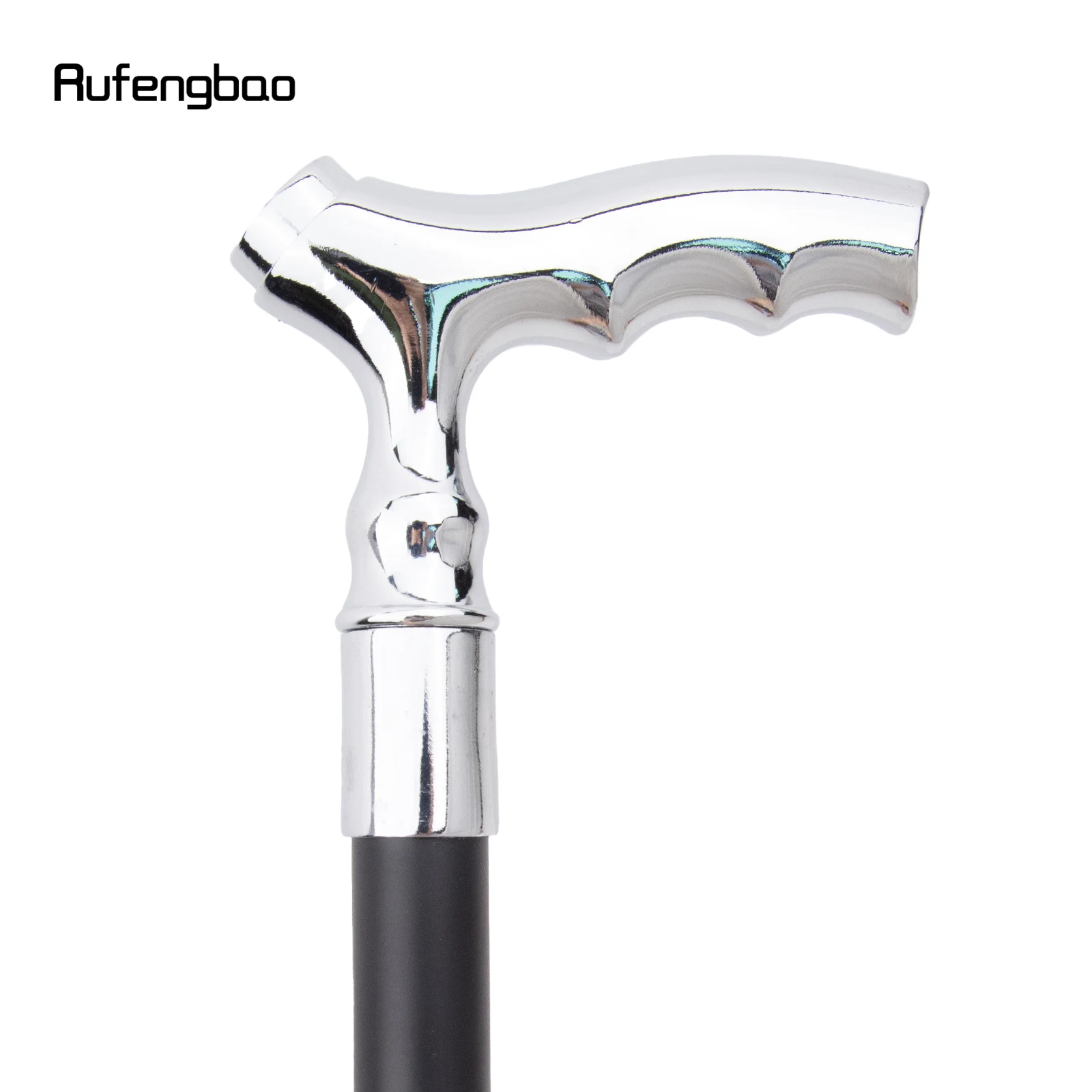 White T Wave Shape Walking Cane Fashion Decorative Walking Stick Gentleman Elegant Cosplay Cane Knob Crosier 93cm