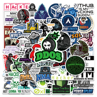 50PCS Hacker Programming Network Cool Stickers for Luggage Skateboard Laptop Motorcycle Toys Helmet Car Sticker