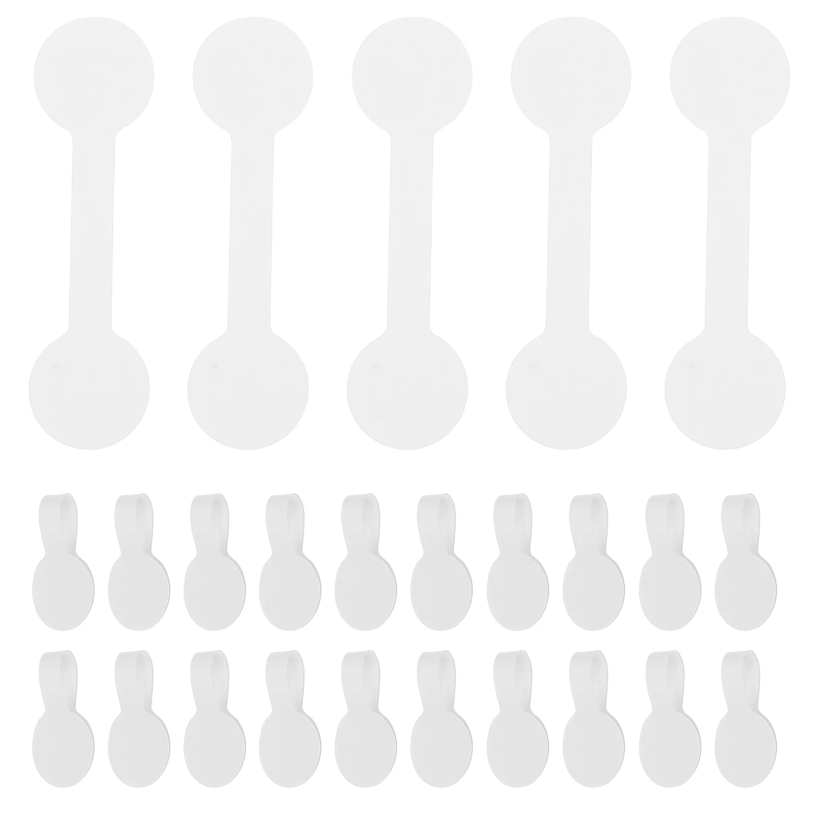 

100 Pcs Jewelry Labels Price Tags White Paper Stickers for Pricing Display Necklace Bracelet Earring Tags Self Adhesive