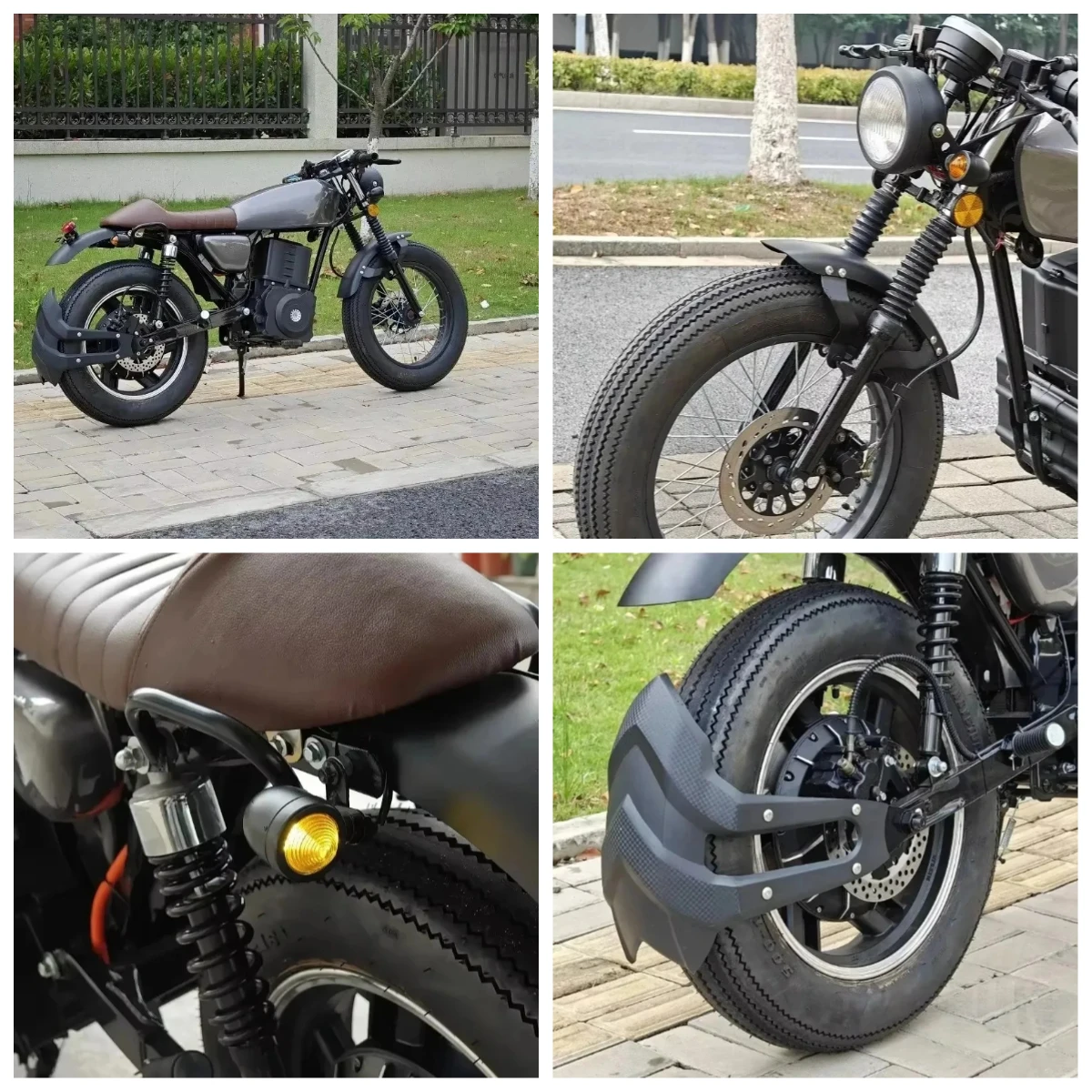 STROVAN  Motorcycle Factory Price CG 125 Vintage Style 5000W Motor 50Ah Lithium Battery Electric Motorcycle With Disc Brakes