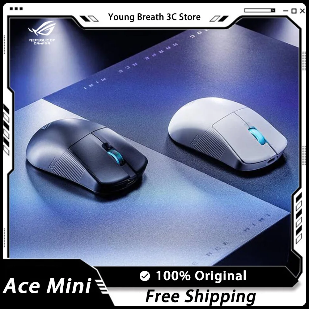 ROG ACE Mini Game Mouse Three Mode Lightweight Wireless Bluetooth Long life 8k Accessories Laptop Game Office Custom Mouse Gift