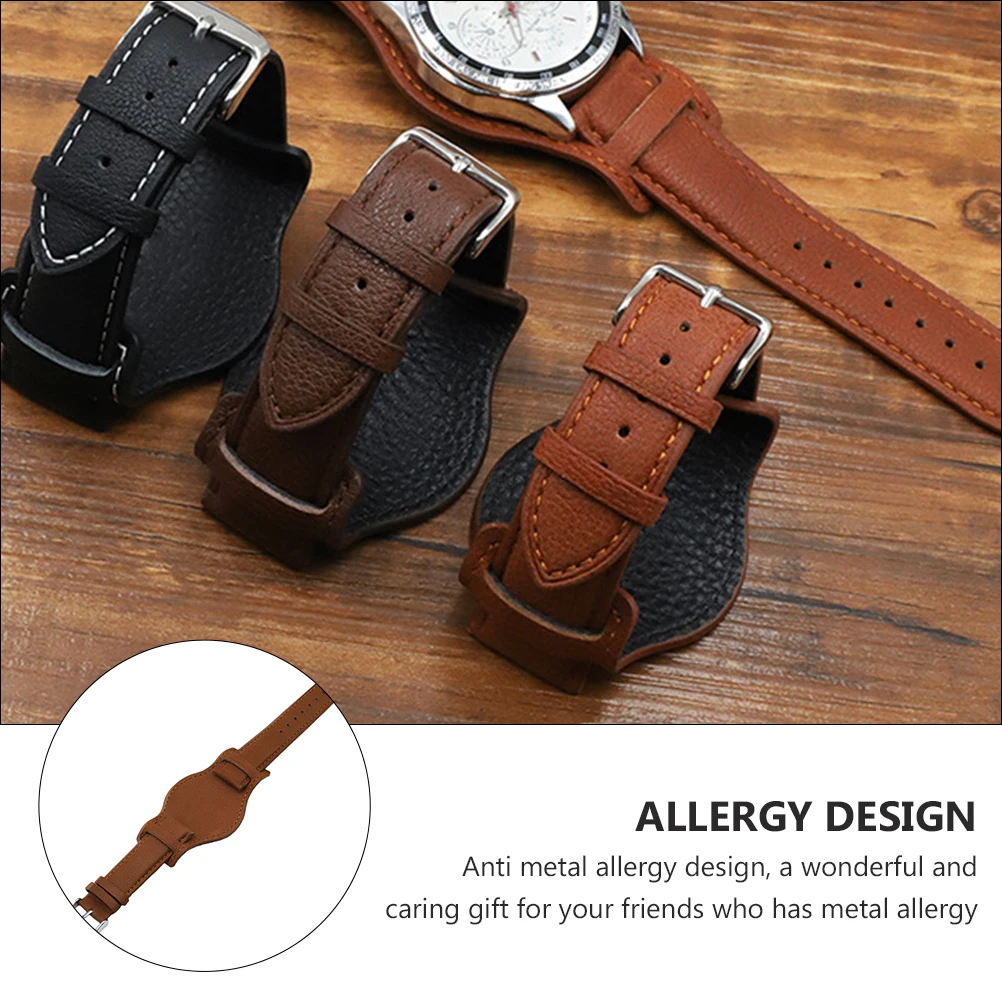 

Intelligent Strap Man Watch Band Genuine Top Layer Cowhide Tray Wristband