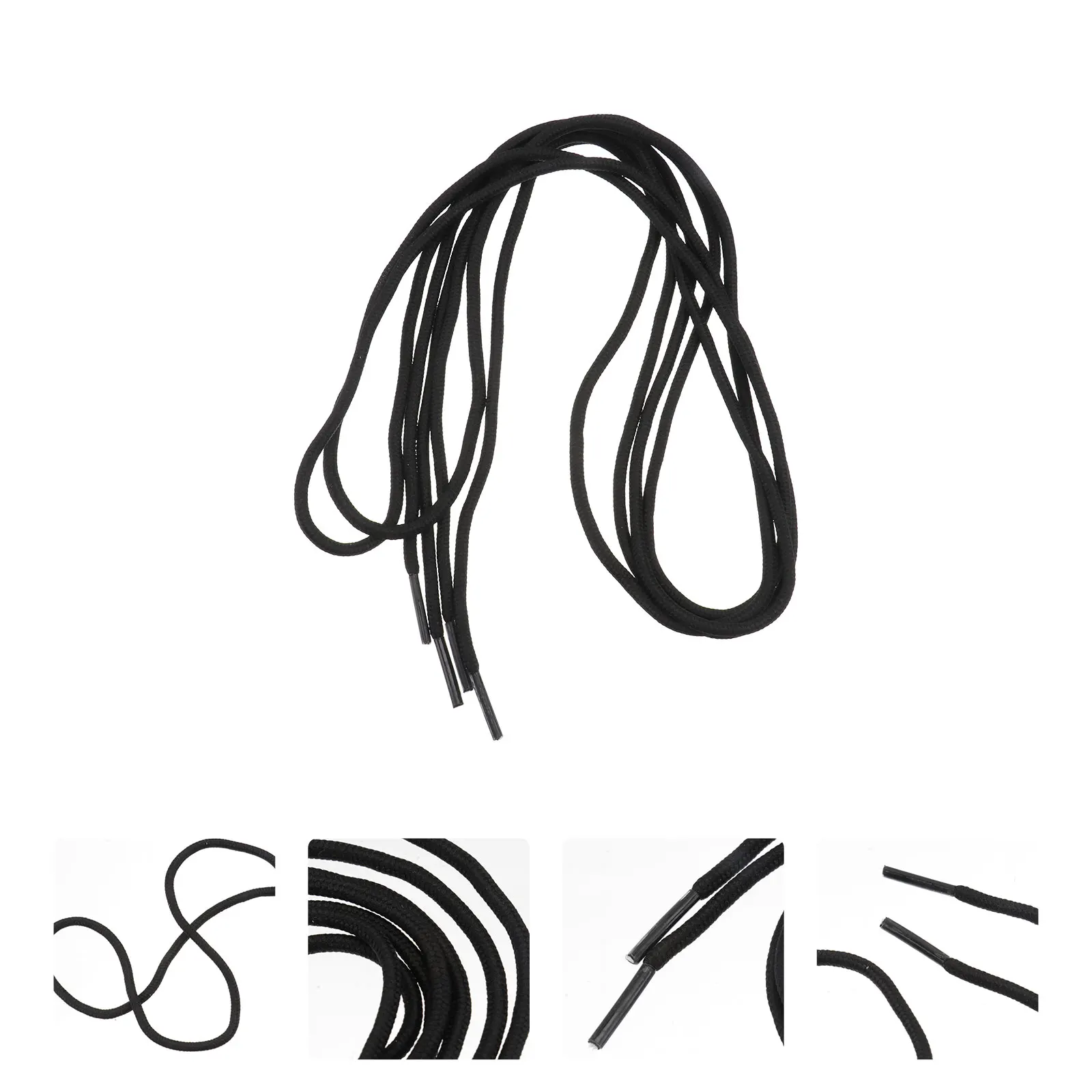 

1 Pair Of Double-Layer Flat Shoe Laces Premium Polyester Durable Decorative Shoelaces For Casual Sports Shoes Stylish Basketball