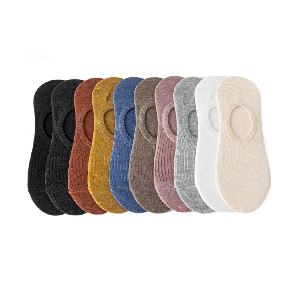 

10Pairs Casual Mesh Invisible Boat Socks Non Slip Thin Short Ankle Socks Breathable Sweat Absorbent Short Hosiery Girl