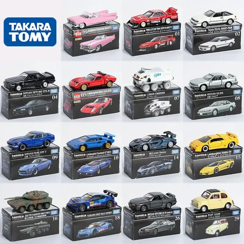 TAKARA TOMY Tomica Premium Cars Tank Plane Vehicles HONDA NISSAN GTR TOYOTA Subaru Diecast Model Kit Zabawki Prezenty dla chłopców Dziewczynki