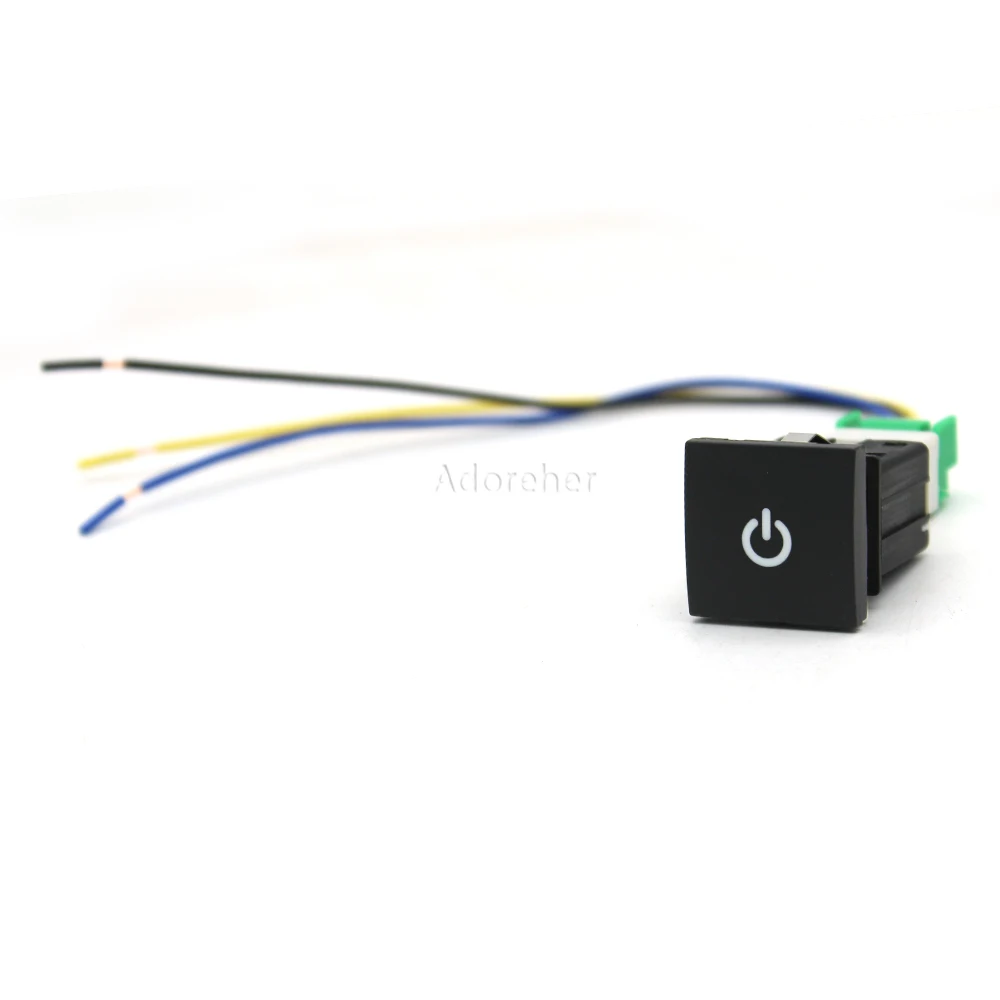 1PC Auto Rote LED Licht Nebel licht Power On Off-Taste Radar Auspuff Schalter Für VW Golf 6 MK6 Golf 5 Jetta Scirocco 2006-2012 – Detail 5