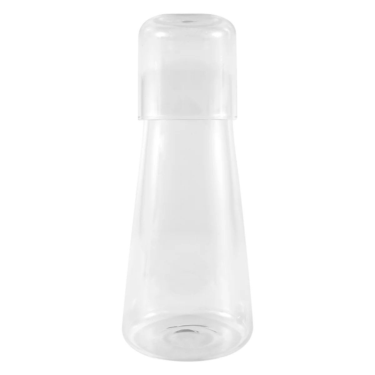 Set di caraffa per l'acqua da comodino trasparente con bicchiere per comodino della camera da letto, caraffa per l'acqua notturna con vetro, con Set di tazze