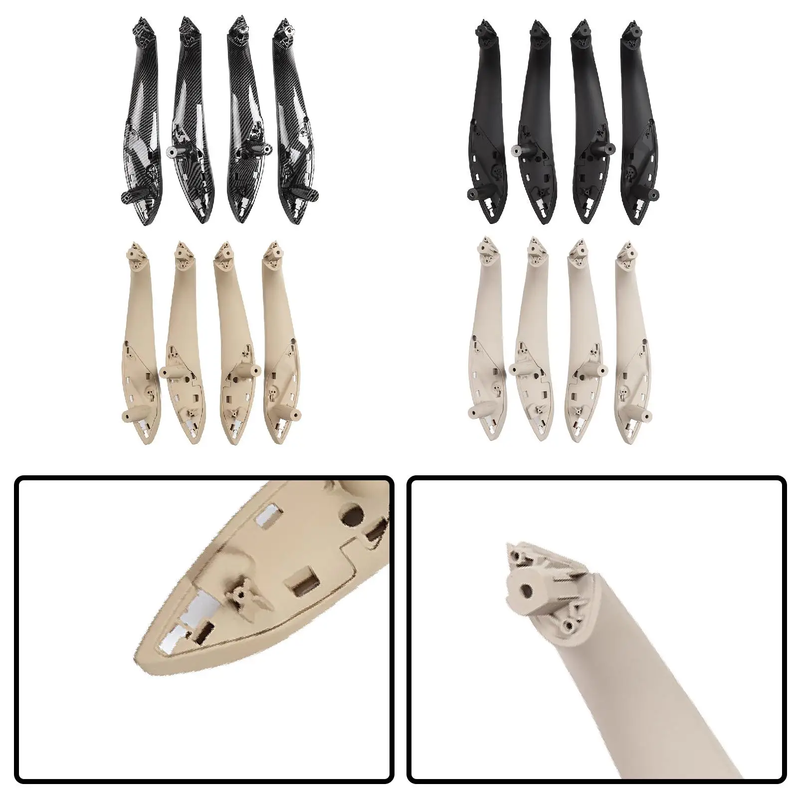 

Inner Door Handle Protector Auto Accessories for BMW 3 Series F30 12-19 Carbon Fiber Door Handle Replacement Easy Install