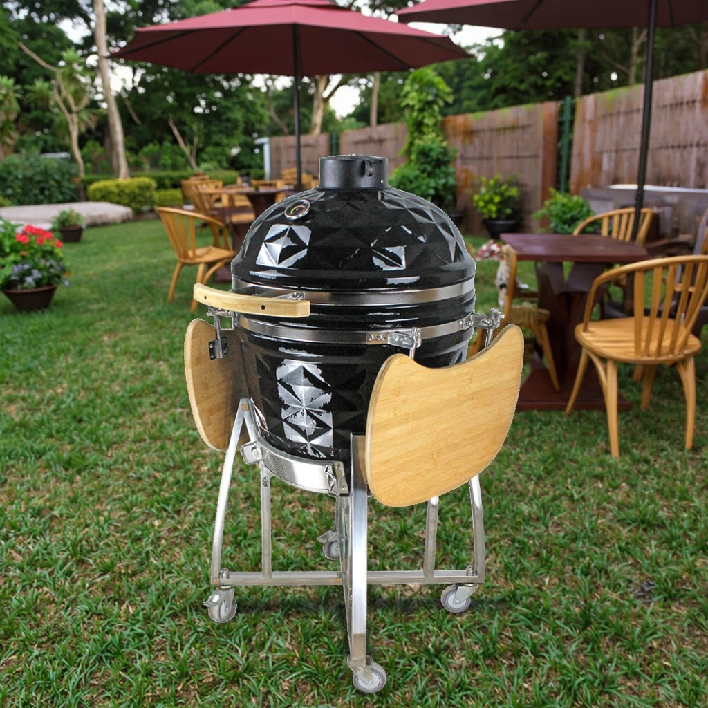 

Auplex 22-дюймовый большой зеленый барбекю необычный камадо гриль барбекю древесный уголь Камадо керамические аксессуары для приготовления барбекю