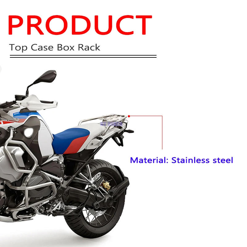 R1200GS R1250GS Rear Luggage Top Case Box Rack Fit For BMW R 1250GS LC ADV R 1200 GS Adventure 2014-2023 2022 2021 Motorcycle