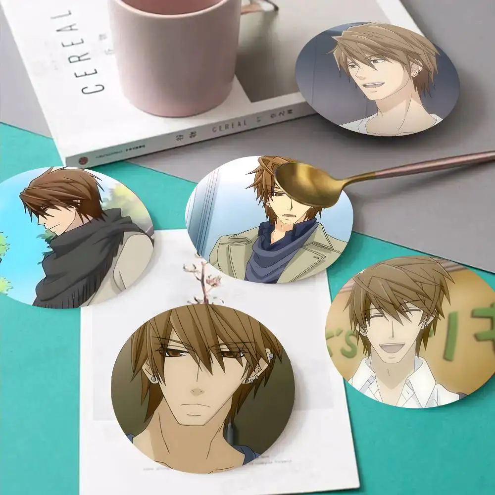 1pc Kou Yukina Anime Characters Wooden Coaster Colour Printing Cup Mat Home Desk Decoration Gifts