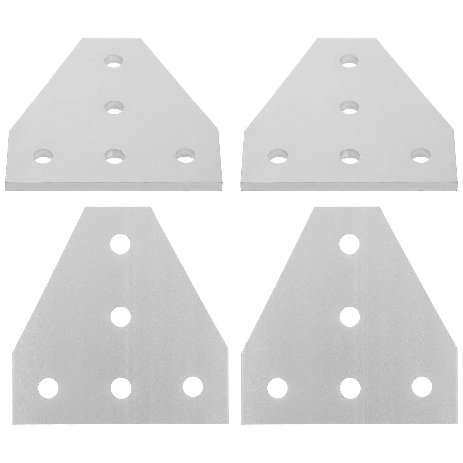 

4pcs 5 Hole Connecting Plates For 3D Printer Aluminum Alloy Joint Boards High Strength Smooth Finish No Burrs Suitable For 2020