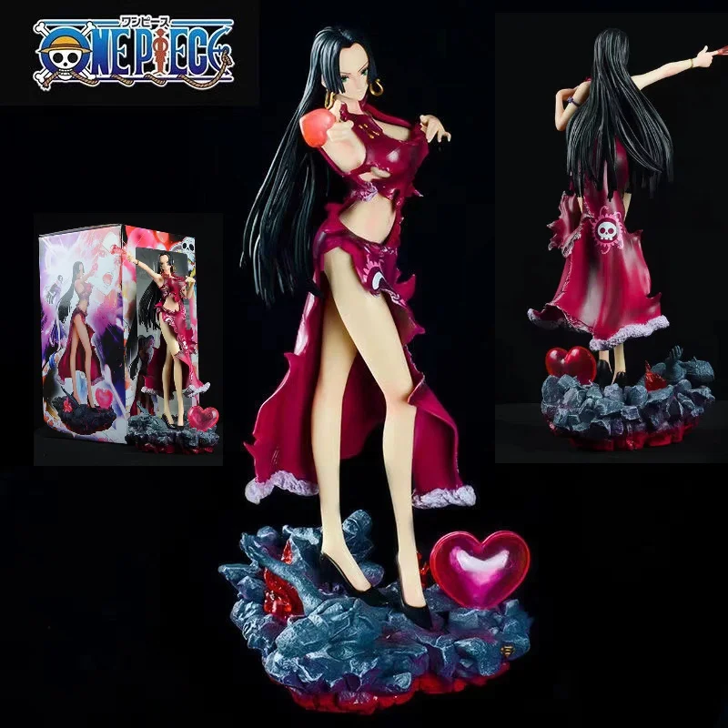 

One Piece Boya Hancock Anime Action Figure - Nine-Tailed Snake Girl GK Model Ornament Collectible Scene Replication for Fans