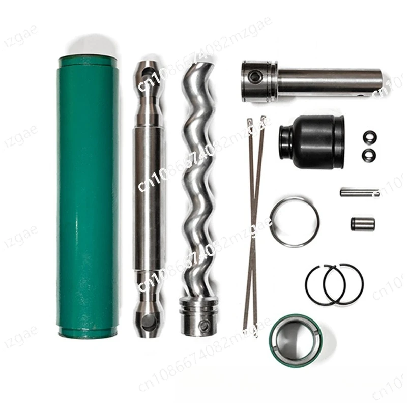 Progressive cavity pump fittings, stator rotor connecting rod, suction chamber discharge booster pump
