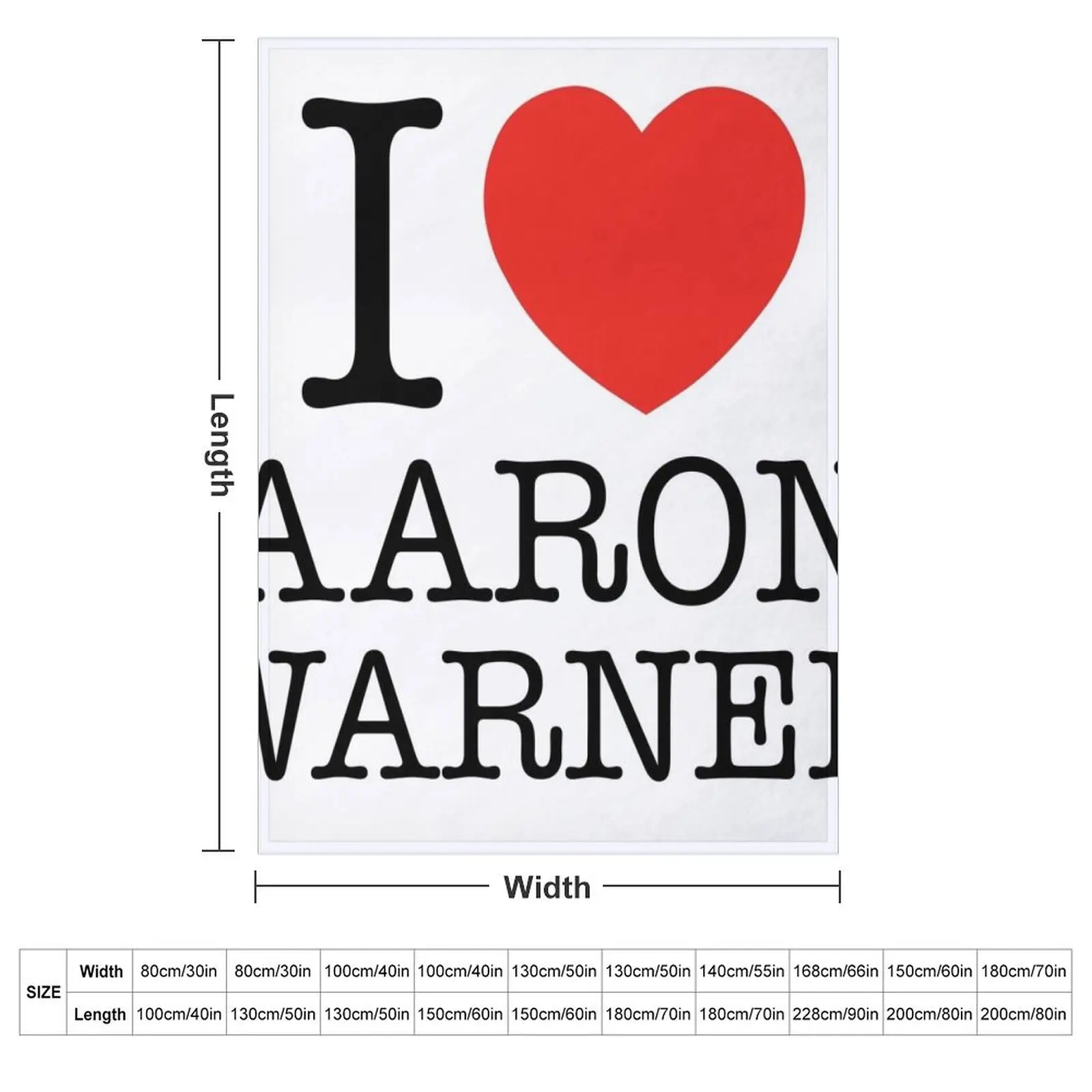 I heart aaron warner Throw Blanket Sofa Furrys Beautifuls Decorative Throw Bed covers Baby Blankets