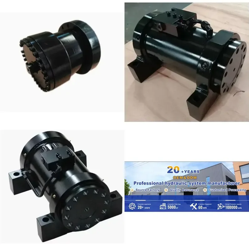 Custom 0 to 360 degree steel hydraulic rack and gear rotary actuators from Lejiang brand