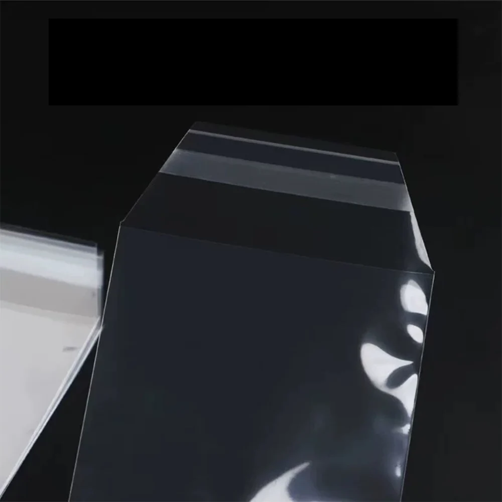 100 قطعة حامل بطاقة قابلة لإعادة الغلق الأكمام للرافعة العلوية/حامل البطاقة الممغنطة حامي/أكمام فيلم بلاستيكية شفافة مقاومة للماء #5