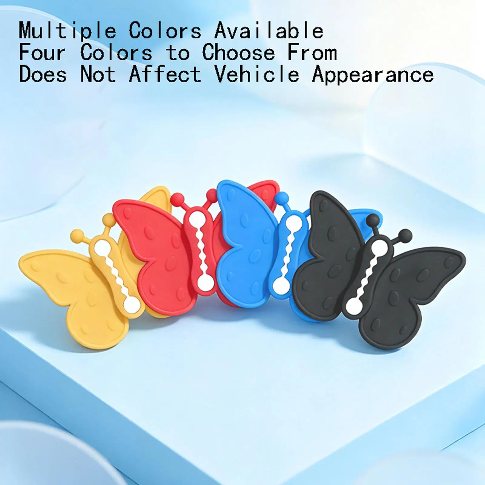 Car Door Latch Cover Silicone Butterfly Flexible Universal 4 Piece Car Door Lock Protector For SUV RV Sedan Pickup Van Trailer