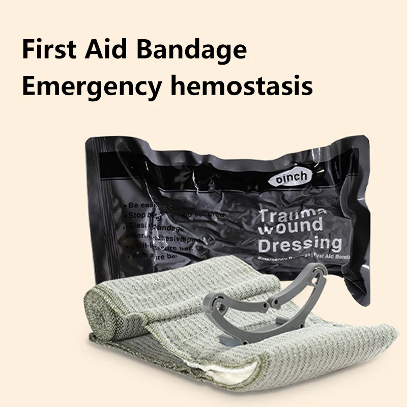 

Bandage 4/6in Wound Dressing Emergency Bandage Combat Compression First Aid Trauma Medical