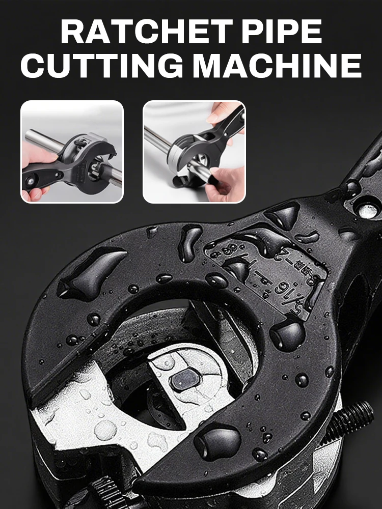 Ratcheting Tubing Cutter Universal Pipe Cutter Stainless Steel Copper Aluminium Ratchet Scissors Hose Cutting Hand Tools